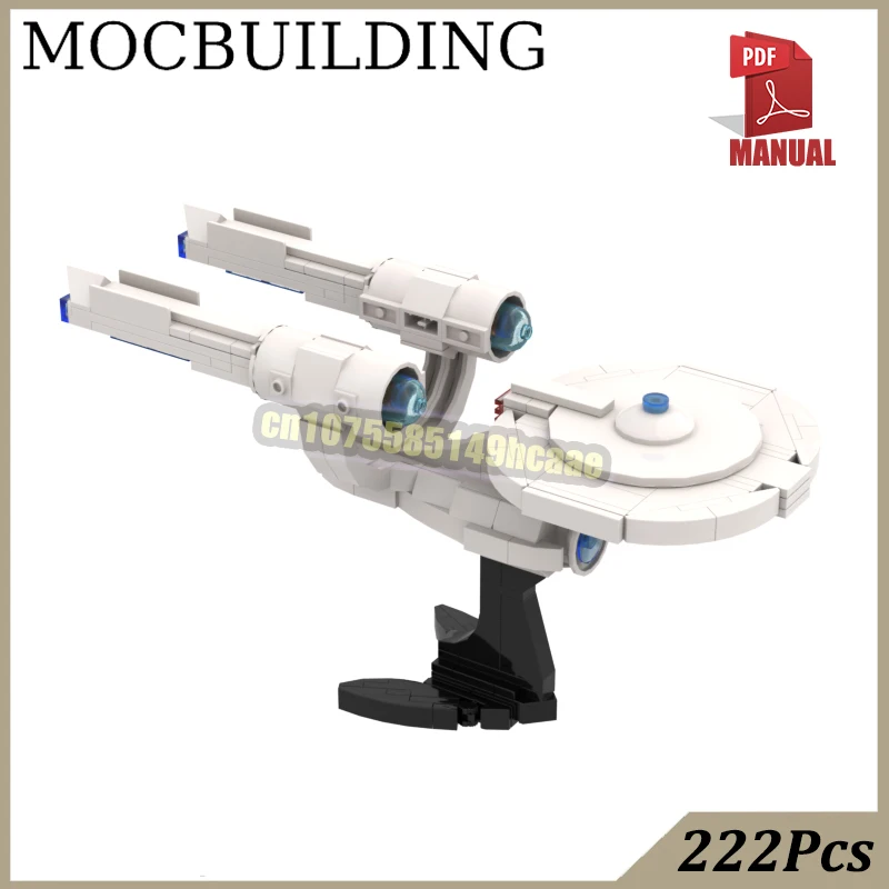 

Конструктор Sci-fi Spaceship with Stand Model Enterprised Blocks MOC Building Block Construction Treks Bricks Toys Birthday Gift