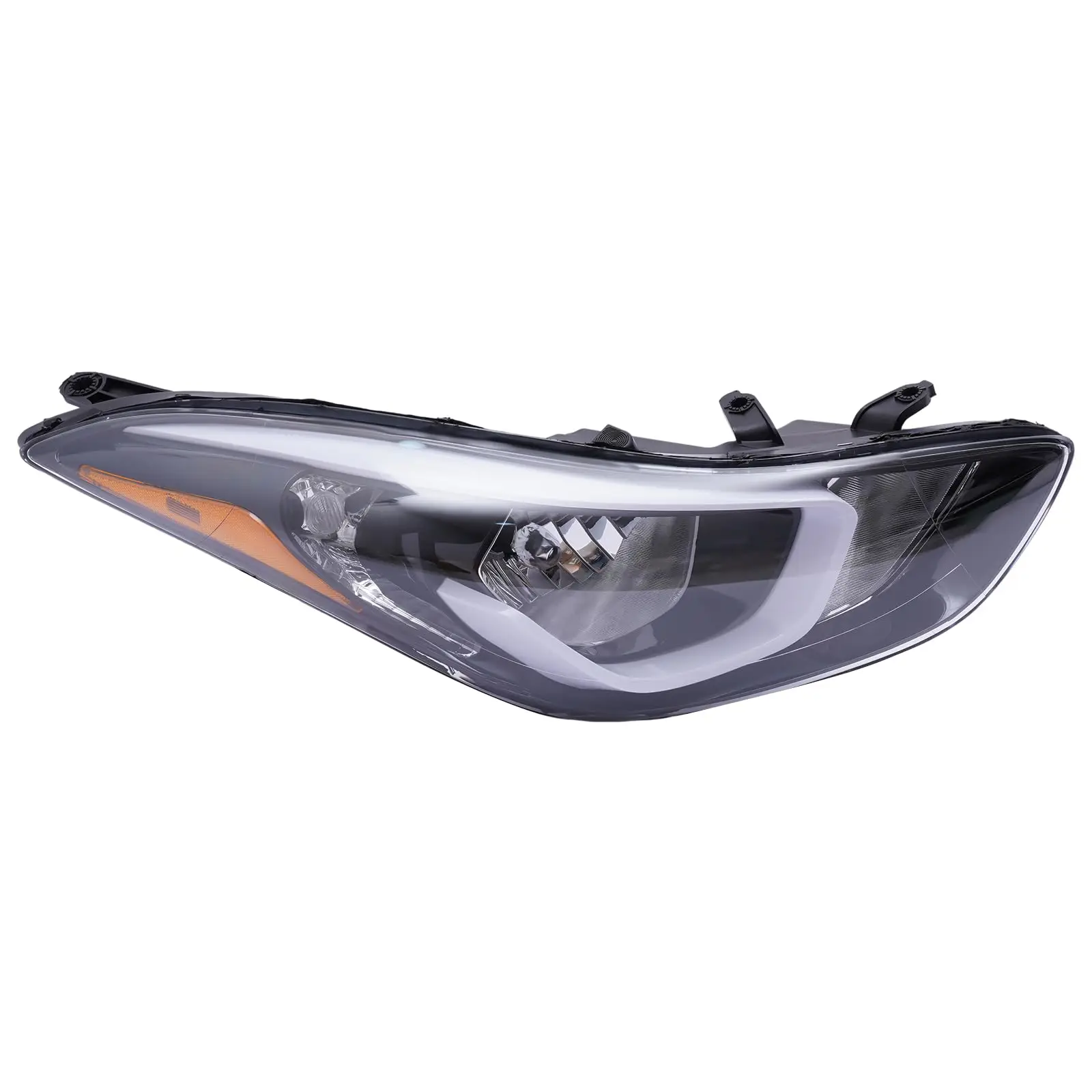 

For 2014 2015 2016 for Hyundai Elantra Halogen Headlight Assembly, Front Right Side Headlamp & Passenger Side Head Light Clear L (Left)