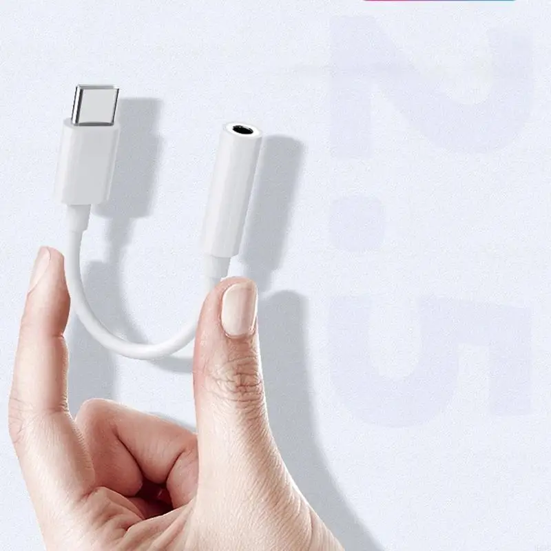 Введите C до 3,5 мм Уаш для наушников Аудио-адаптер усилитель кабельный кабельный кабельный