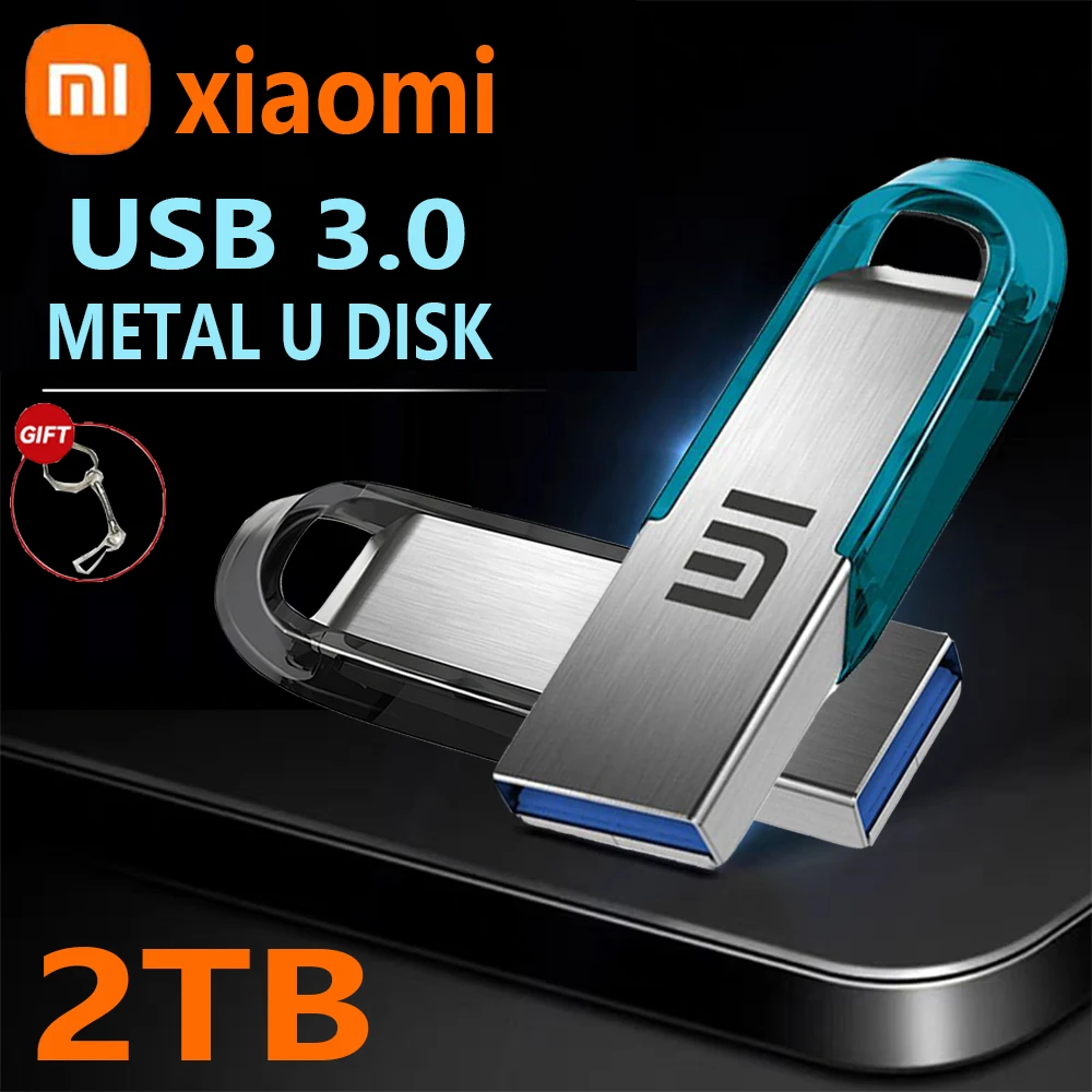 Xiaomi USB 3.0 Flash Drive High Speed Pen Drive 2TB Usb 3.0 Memory Stick 1TB Flash Pendrive 128GB Metal Usb Disk For Table PC