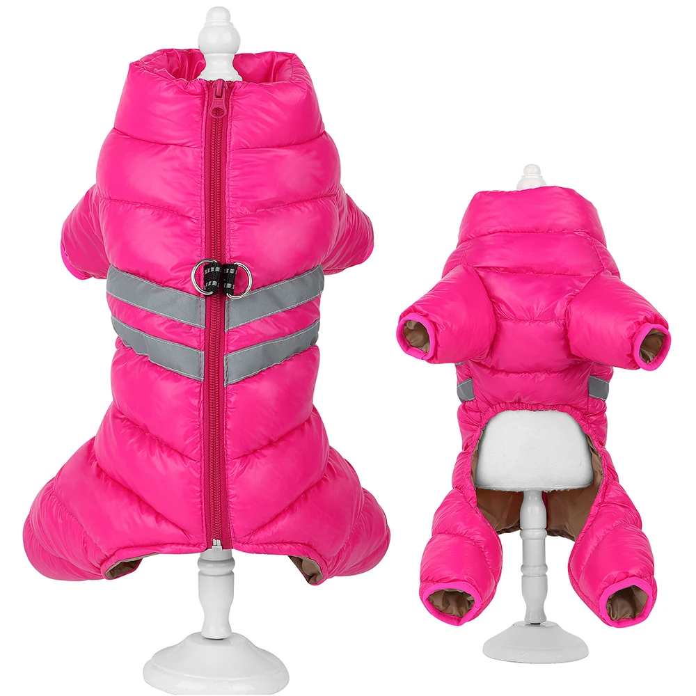 Winter Waterproof Dog Clothes Super Warm Reflective Pet Jacket Clothing Windproof Pet Girl Boy Dog Coat for Small Medium Dogs