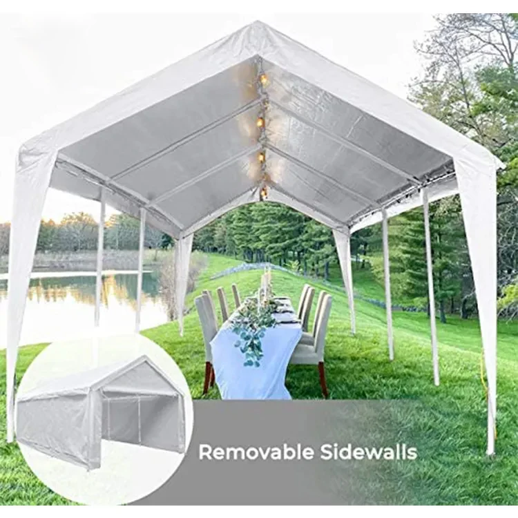 forHOMFUL PE Car Shed Fabric Shelter Storage Proof Cover Park Garage Car Canopy Garage Tent Carport Plastic Mobile Car Garage