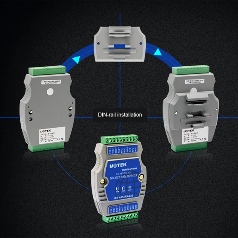 

UOTEK Industrial RS-485/422 Repeater with Isolation UT-509