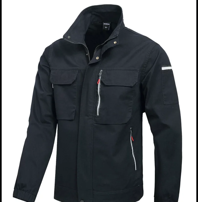 Men's Spring Autumn Long Sleeve Work Clothes Set Wear Resistant Labor Protection Clothing for Men