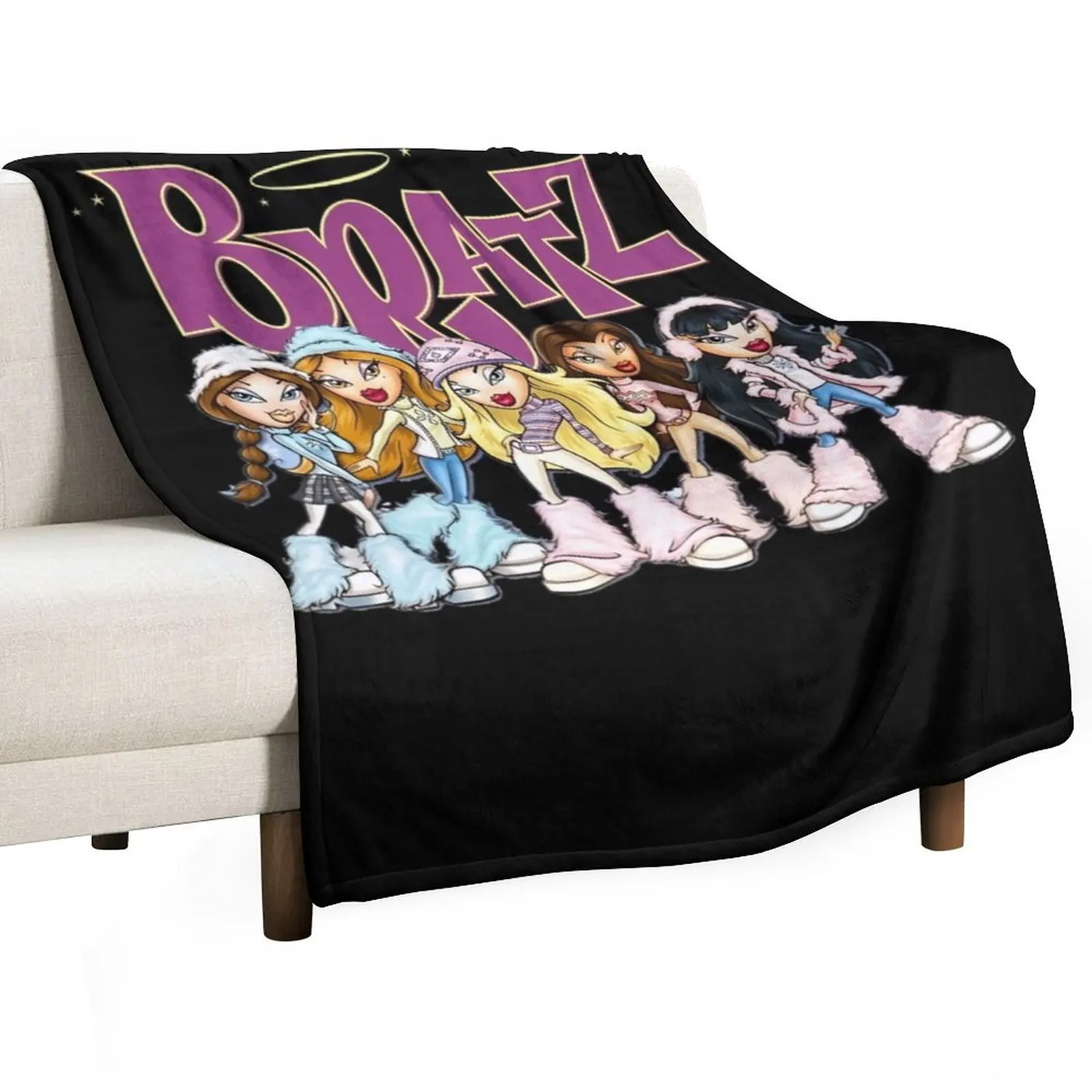 

Bratz Premium \t Throw Blanket Sofa Stuffeds Tourist For Sofa Thin Blankets