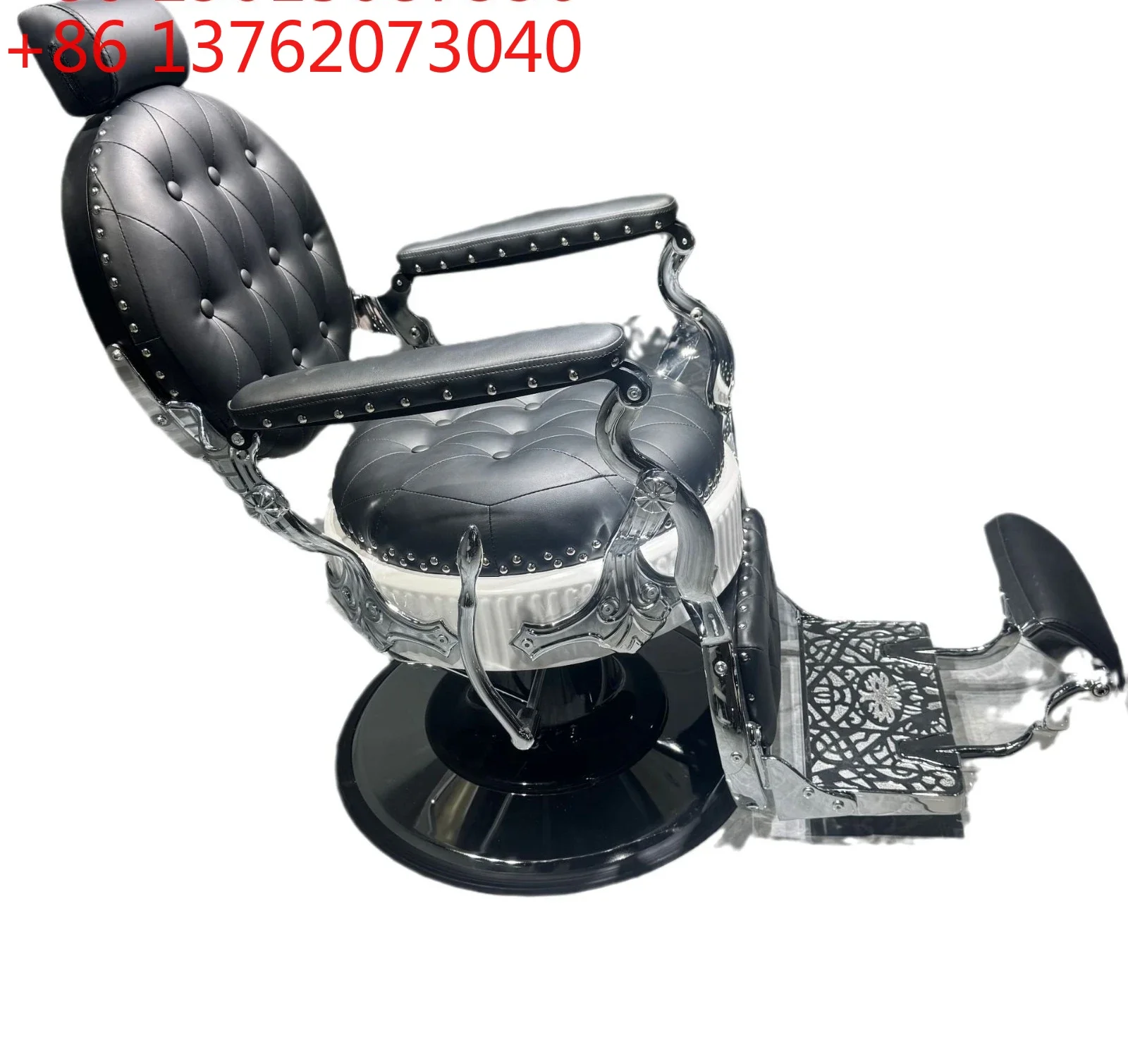 The new men's retro oil-headed barber chair can be swivel, lifted, lowered and folded down