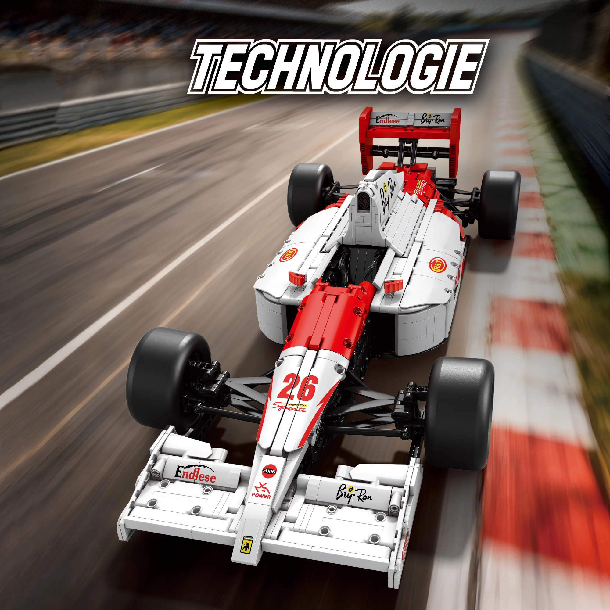 2800 шт. MP4 Formula Racing Car Строительные блоки 1:8 Технический город Спорт Скорость Суперкар Модель Кирпичи Игрушки для детей Взрослые Подарки