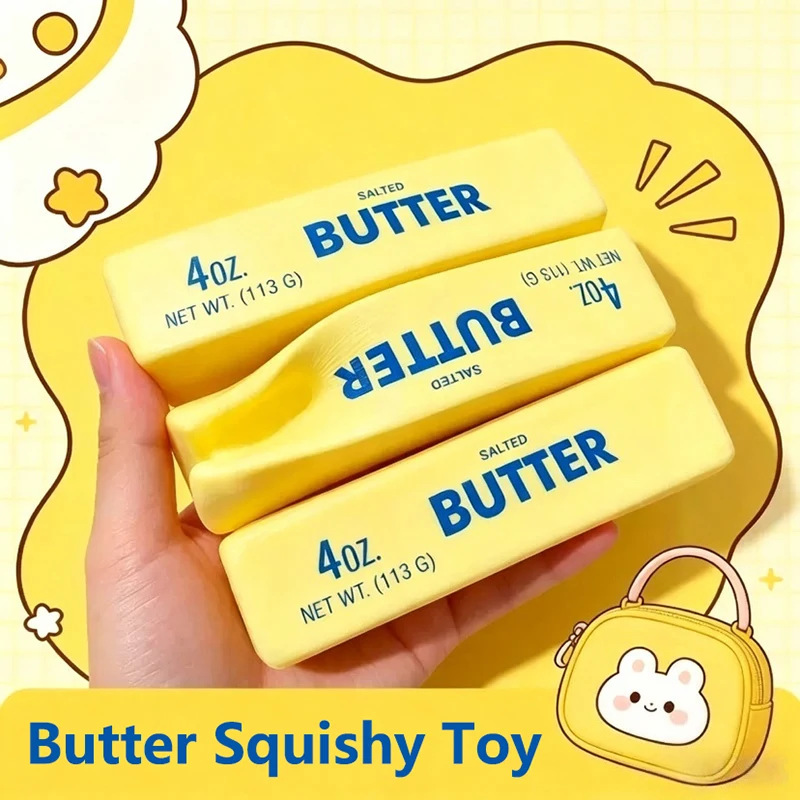 Squishy Butter Stick Fidget Toy Sticky Butter Stick Slow Rebound Stress Ball Squeeze Toy Anti-stress Sensory Toy for Adults