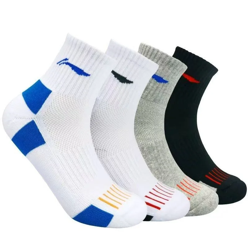 جوارب تنس طاولة كرة الريشة الجديدة عالية الجودة متينة وأنيقة مع نعال قماش تيري سميكة غير قابلة للانزلاق وجيدة التهوية