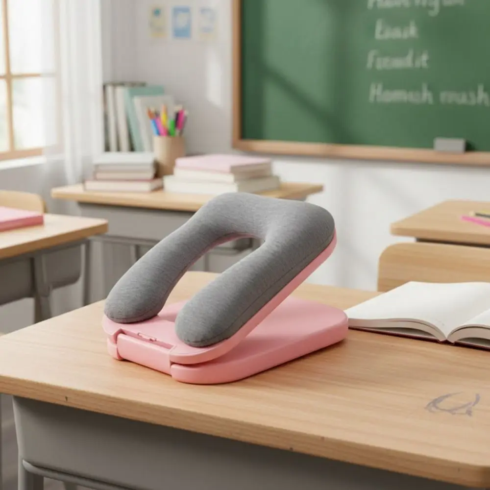 

Practical Ergonomic Foldable Nap Pillow Soft Detachable Lunch Break Sleeping Pillow Foam Desktop Sleeping Cushion Office