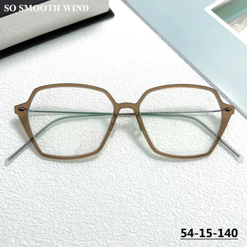 

Дания, полигональные очки, брендовый дизайн, 6621, мужские и женские безвинтовые очки, оправа для очков с большим лицом, очки для макияжа, сверхлегкие