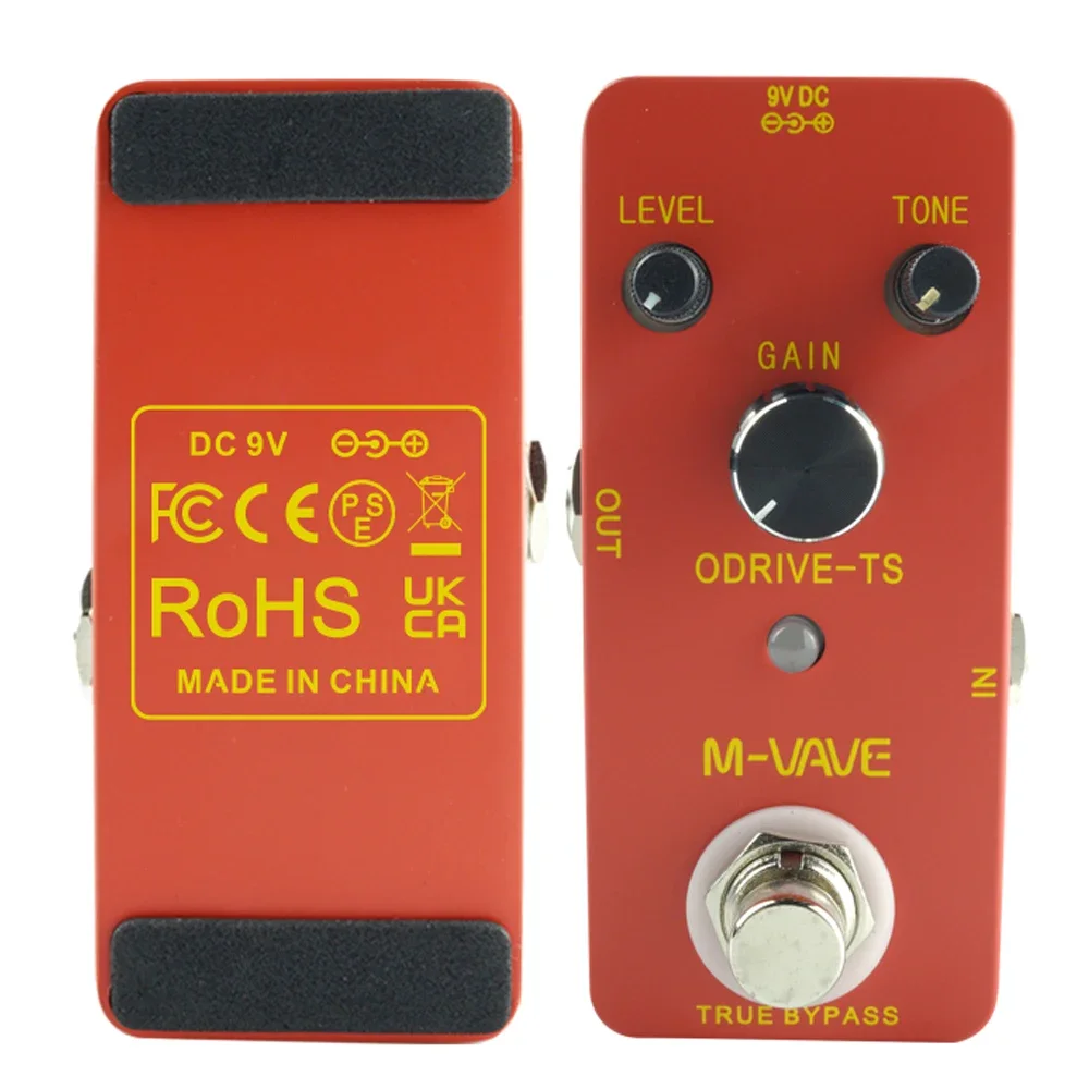 M-VAVE ODRIVE-TS Guitar Effect Pedal Analog Overdrive Sweet Bright Tone True Bypass Guitar Pedal Guitar Parts & Accessories