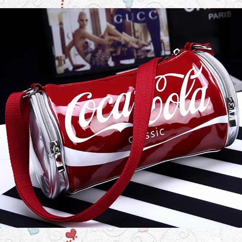 Joyce Summer New Small Fashionable Patent Leather Shiny Surface Women's Bag Cartoon Printed Single Shoulder Diagonal Cross Bag