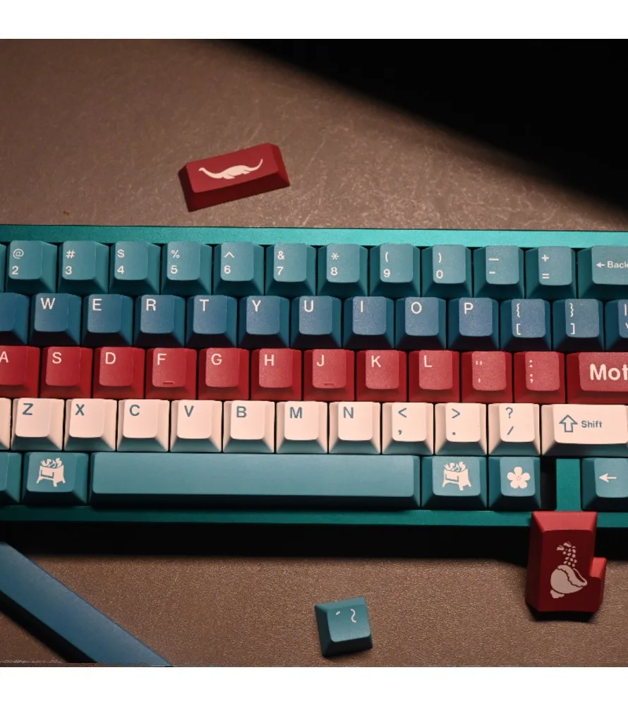 Benqi Lake five-sided sublimation original pbt full set of keycaps including 7U compatible ALICE40