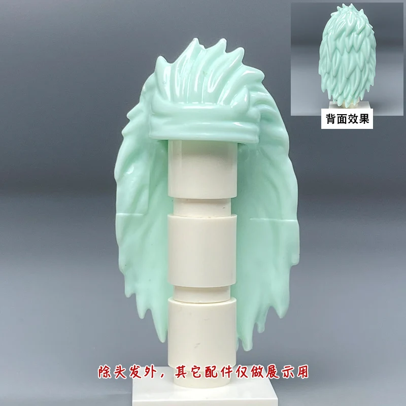 MOC Building Blocks Mini Action Figures Cartoon Anime Accessories Hair Assembly Model Ornaments Toys Holiday Gift Collection