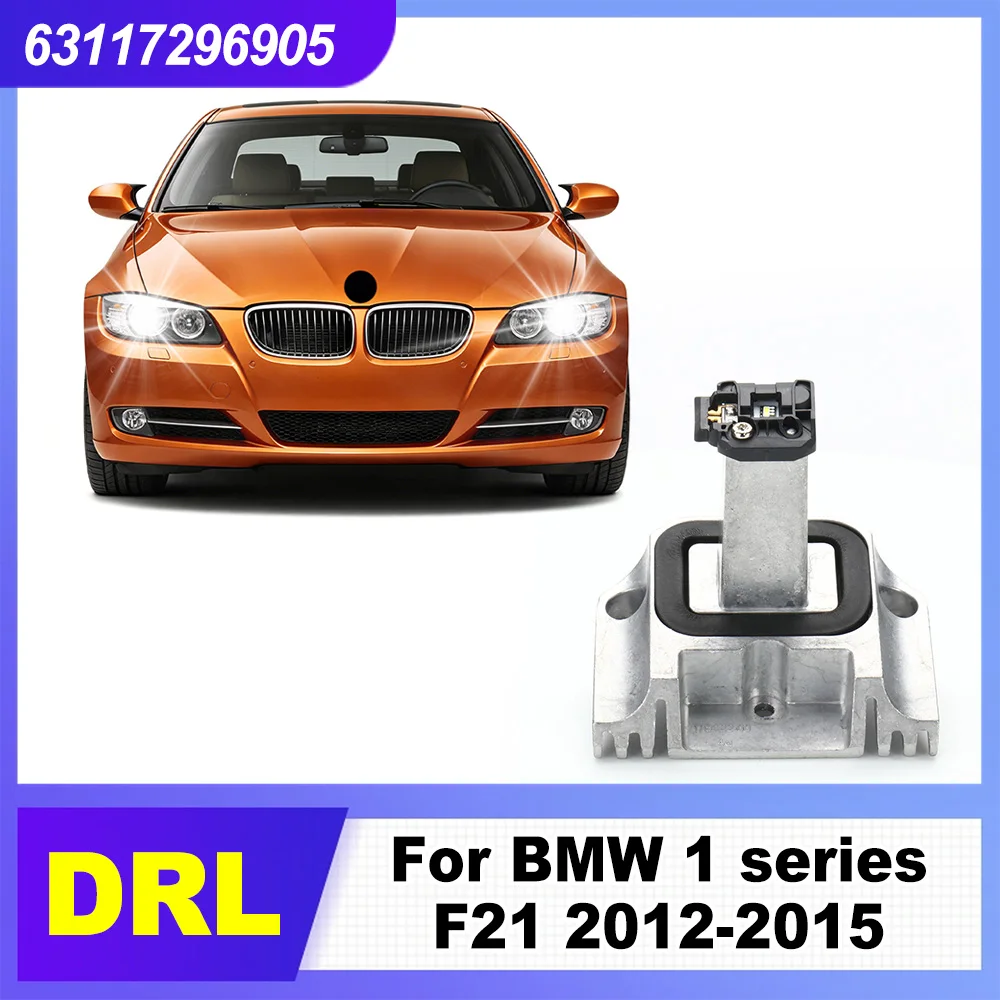 63117296905 LED Headlight Angel Eye White DRL Module Control Unit For BMW 1 series F21 2012-2015(3-door) Daytime Running Lights