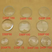 30mm 40mm 50mm Glass Double Convex Concave Glass Lens Focal Length 50mm 75mm 100mm 150 mm 300mm Optics DIY Projector