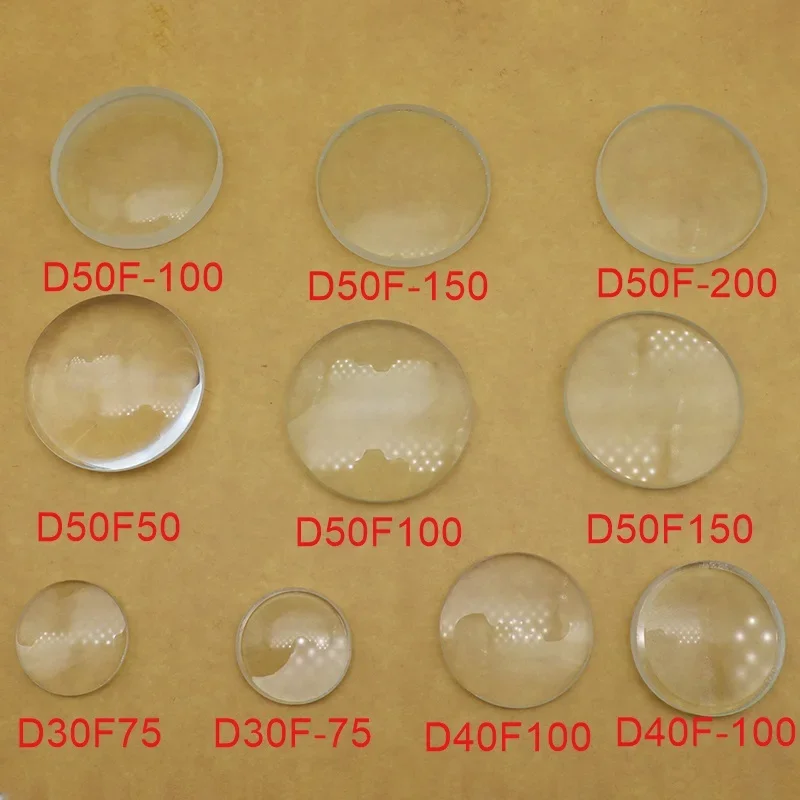 30mm 40mm 50mm Szkło Podwójnie wypukłe wklęsłe Szkło Ogniskowa 50mm 75mm 100mm 150 mm 300mm Optyka Projektor DIY