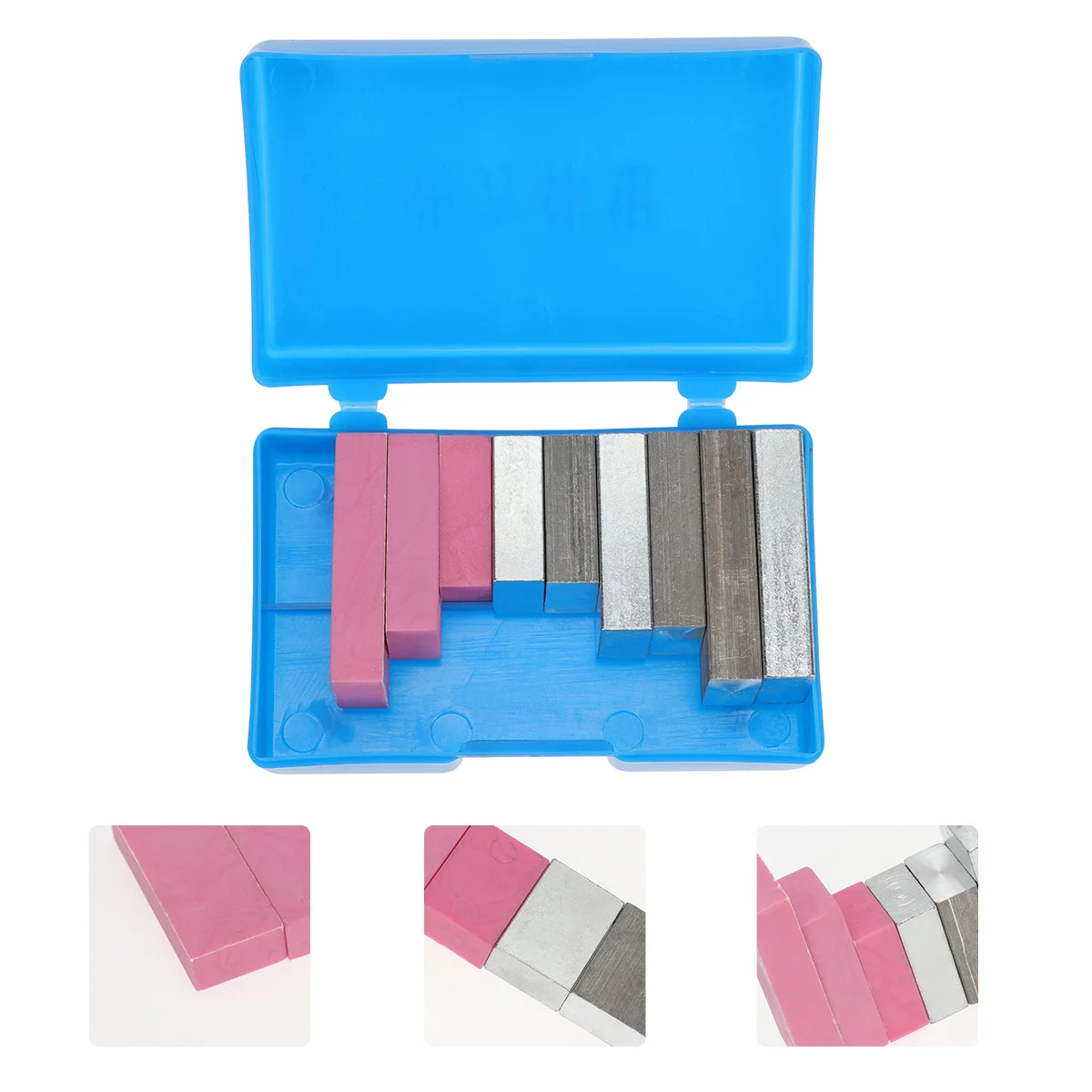 

9Pcs Density Block Set Cuboid Group Iron Aluminum Plastic Physics Experiment Educational Kit Precise Measurement