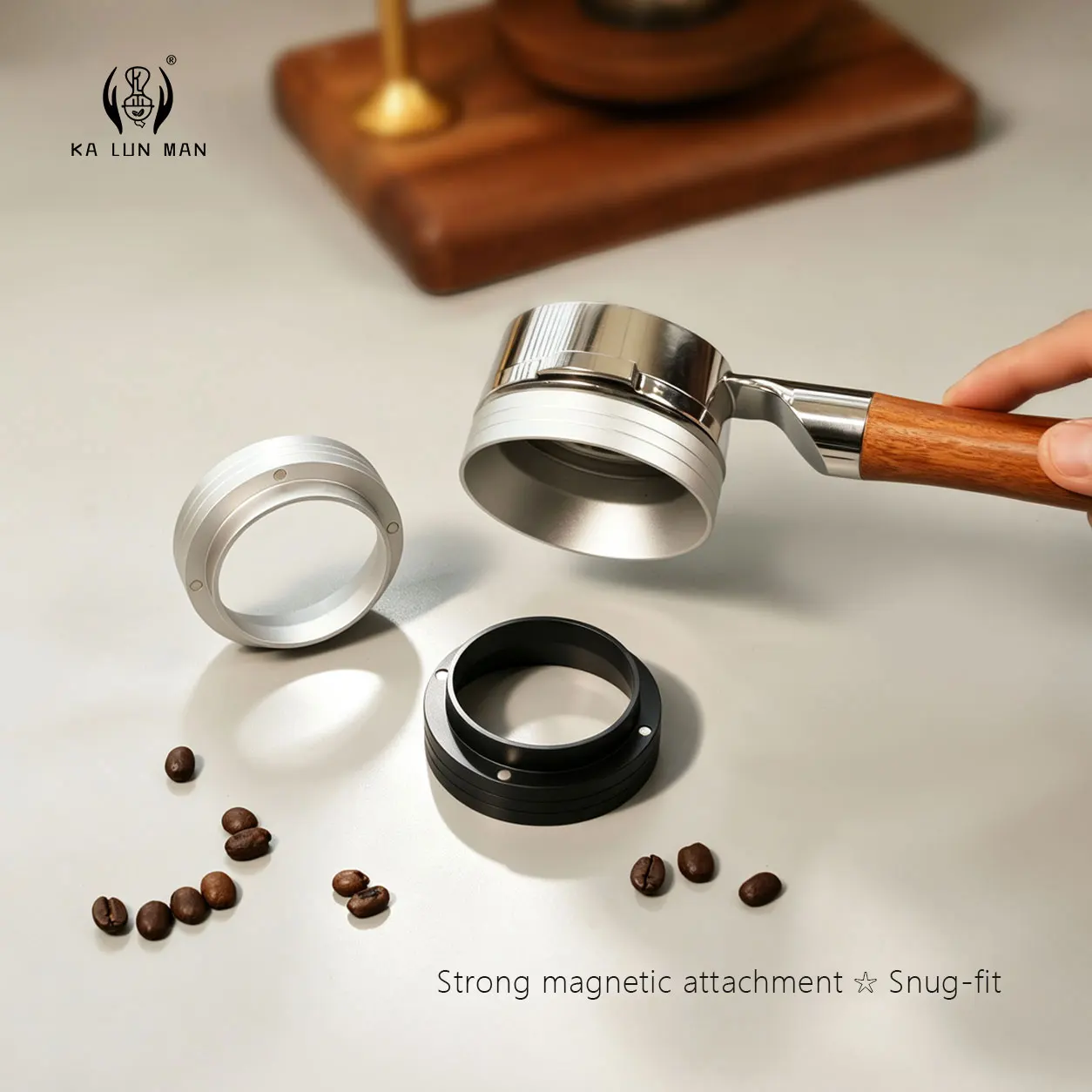 1Pc Upgraded Anti‑Slip Magnetic Dosing Ring, Strong Suction, 3 Caliber Sizes Optional.