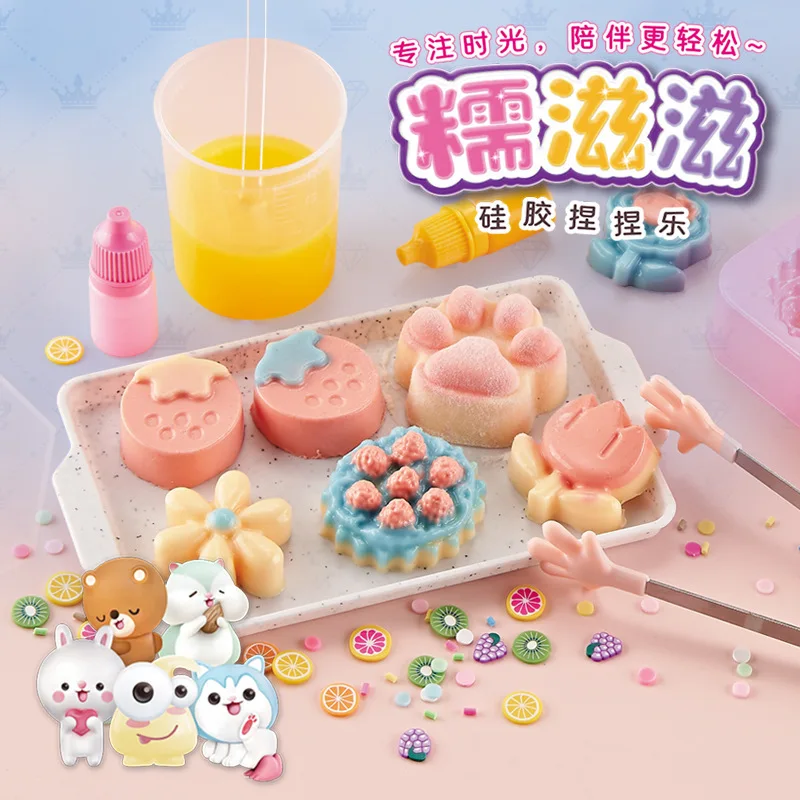 

Soft Silicone Pinch Food Toy Diy Creative Blind Box Set Decompression Dessert Series Handmade Toys Pinch Popular Children's Gift