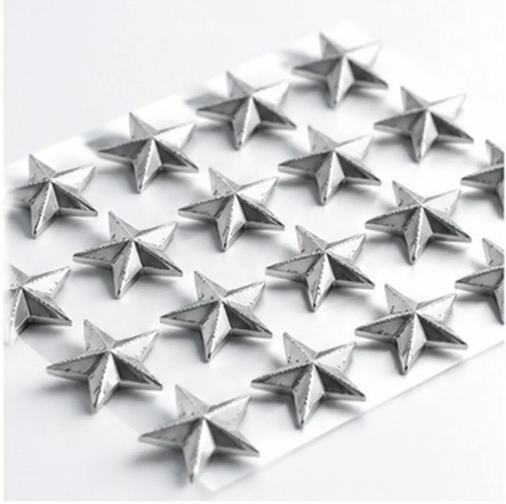 20Pcs Snowboard Anti Slip Grip Pad Star Studs Metal Stomp Pad Snowboard Foot Traction Mat for Men Women Snowboarding Accessories
