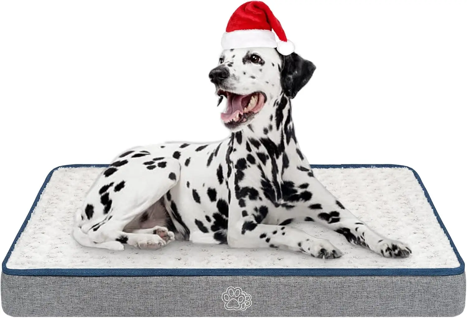 

Reversible Dog Bed for Crate Pad, Washable Cover, Cool and Warm Design for All Seasons, Grey