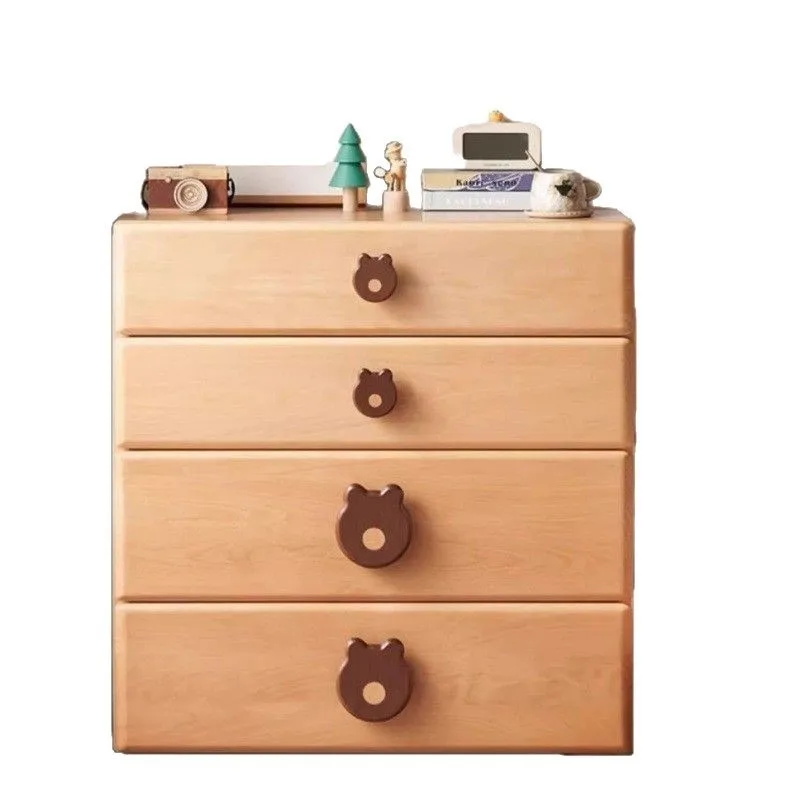 

Детский комод из массива дерева, многофункциональный, для детской комнаты, прикроватный столик из бука, практичный, новый