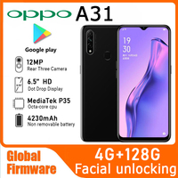 OPPO A31 4G SmartPhone Global firmware RAM 4GB ROM 128GB CPU MediaTek P35 6.5-inch Battery capacity used phone