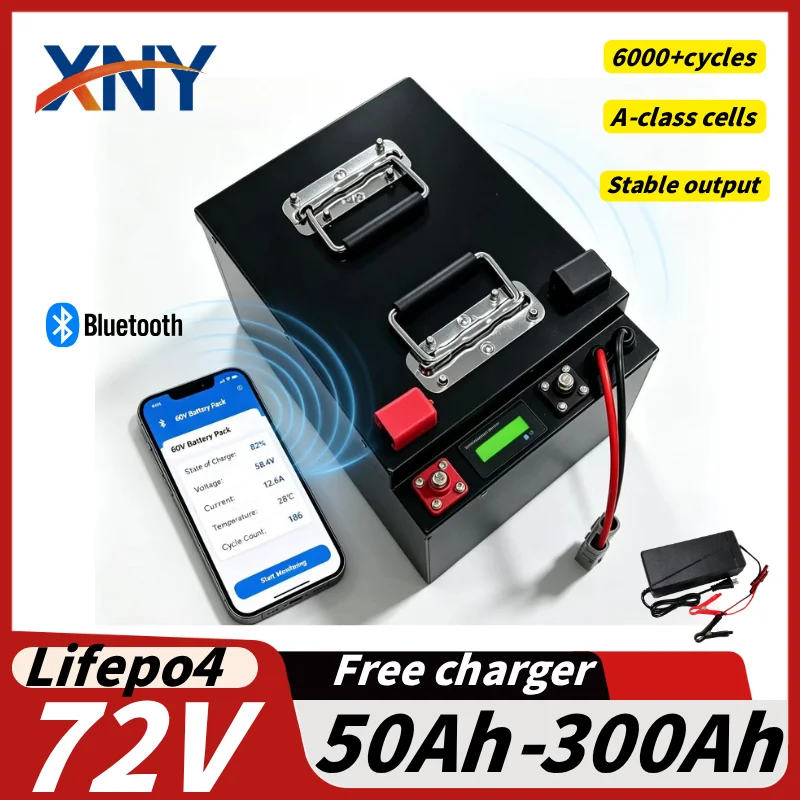 72V 60Ah Lifepo4 Battery Pack - 72V 50Ah, 60Ah, 100Ah, 150Ah, 200Ah,