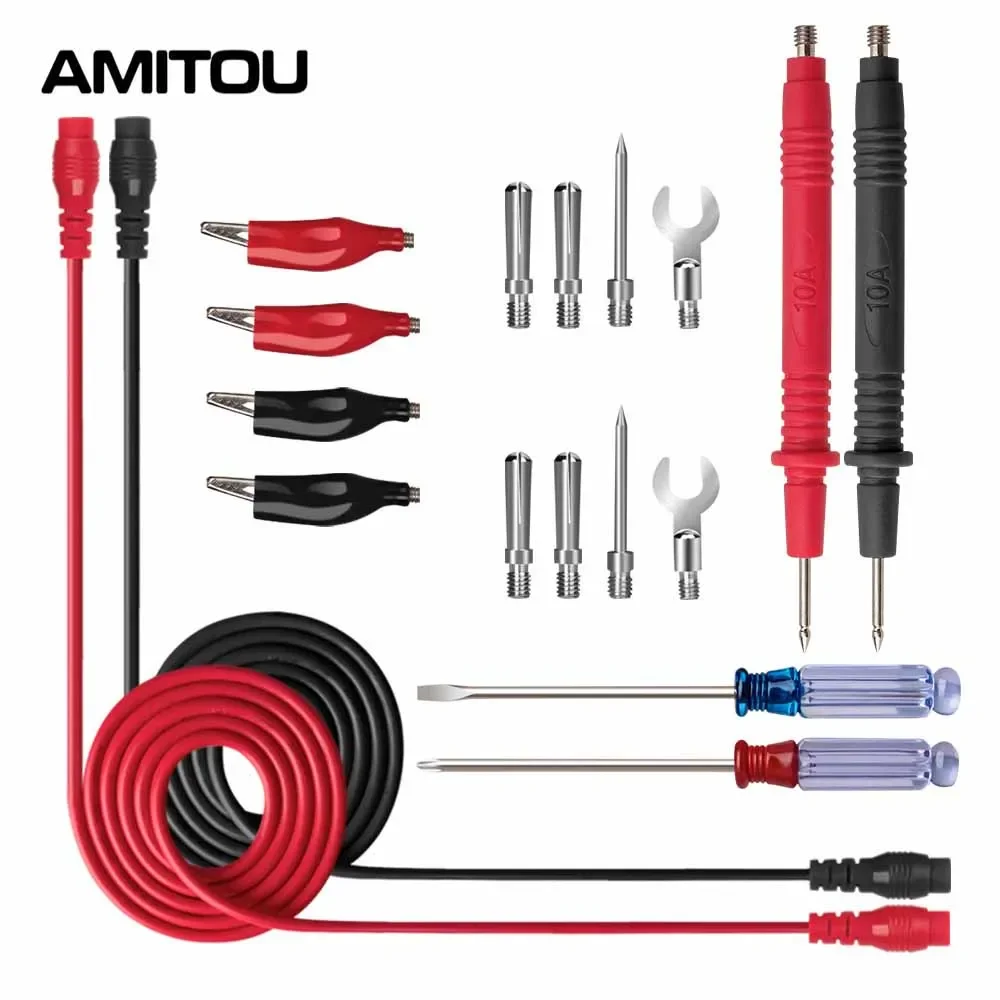 

AMITOU 16/18 In 1 Multi-Functional Multimeter Probe Tester Lead Wire Screwdriver Tester Multimeter Cable Electrician Accessories