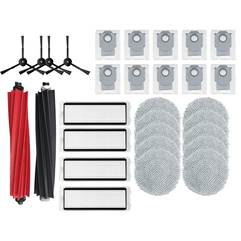 For Roborock Q Revo Master Replacement Main Side Brush HEPA Filter Mop Pads Dust Bag Spare Parts Accessories