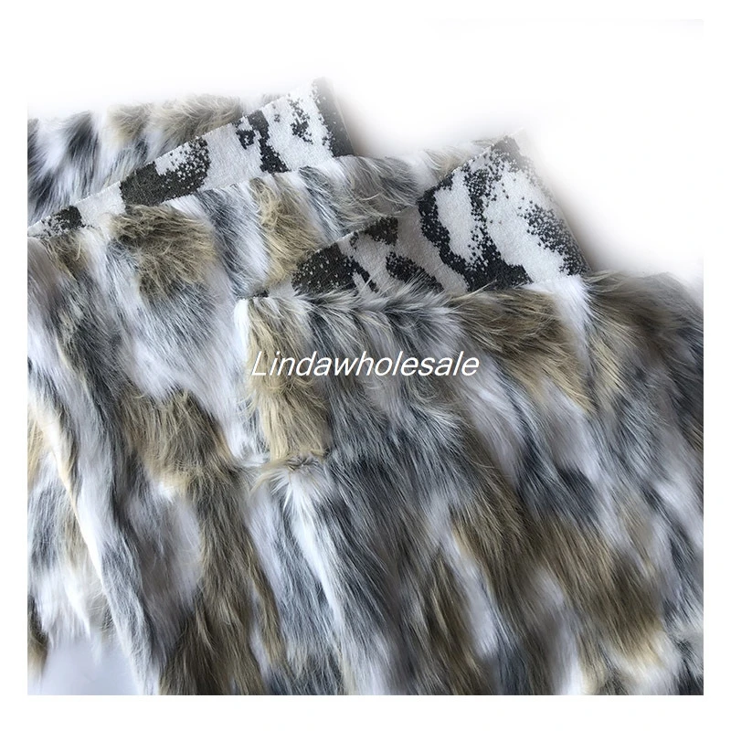 Jacquard plush fur, faux fox fur clothing fabric,faux fur fabric,Clothing and home textile materials