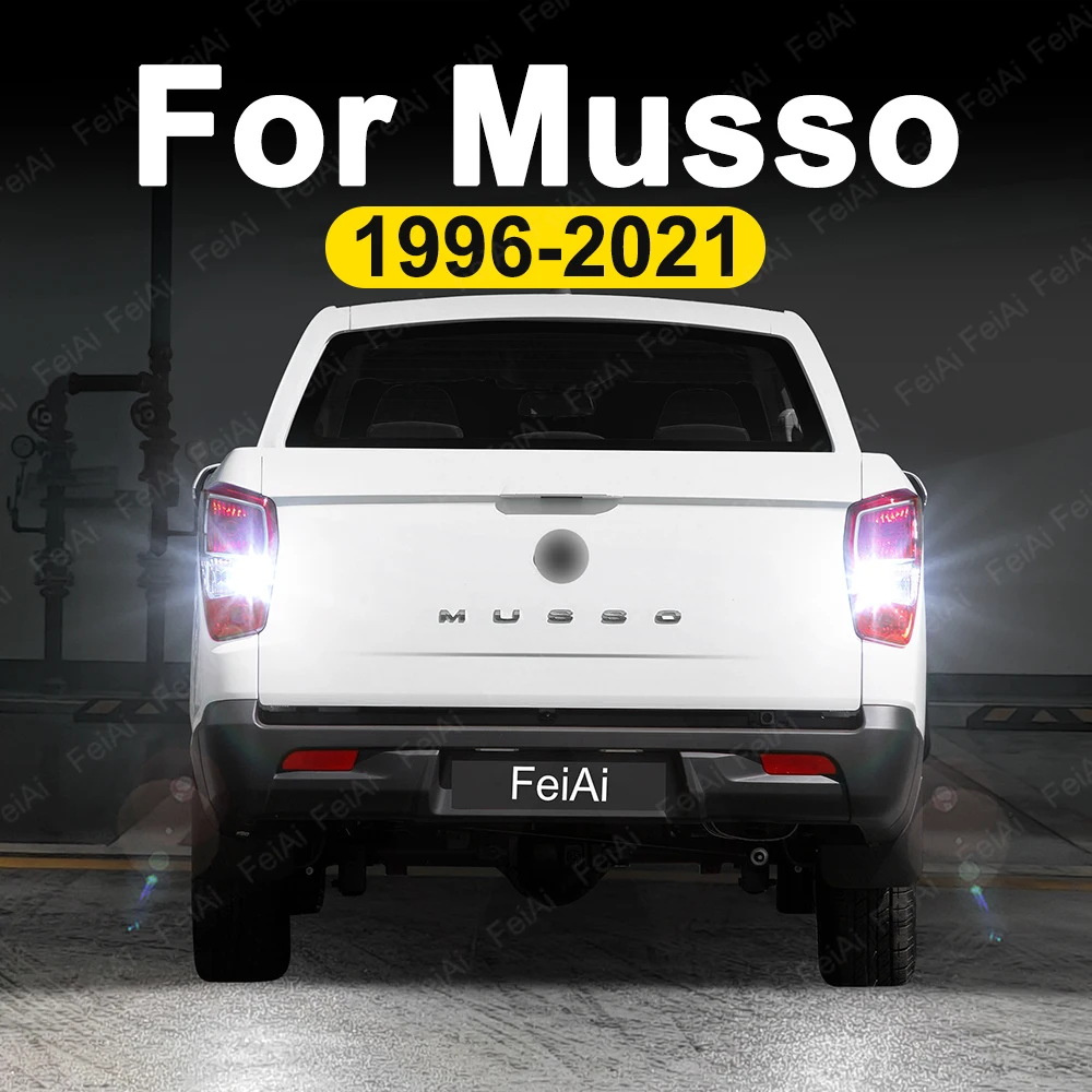 Para SsangYong Musso Sport luz LED de marcha atrás 1996-2002 2003 2004 2005 2006 2018 2019-2021 Musso FJ QK accesorios luz de marcha atrás