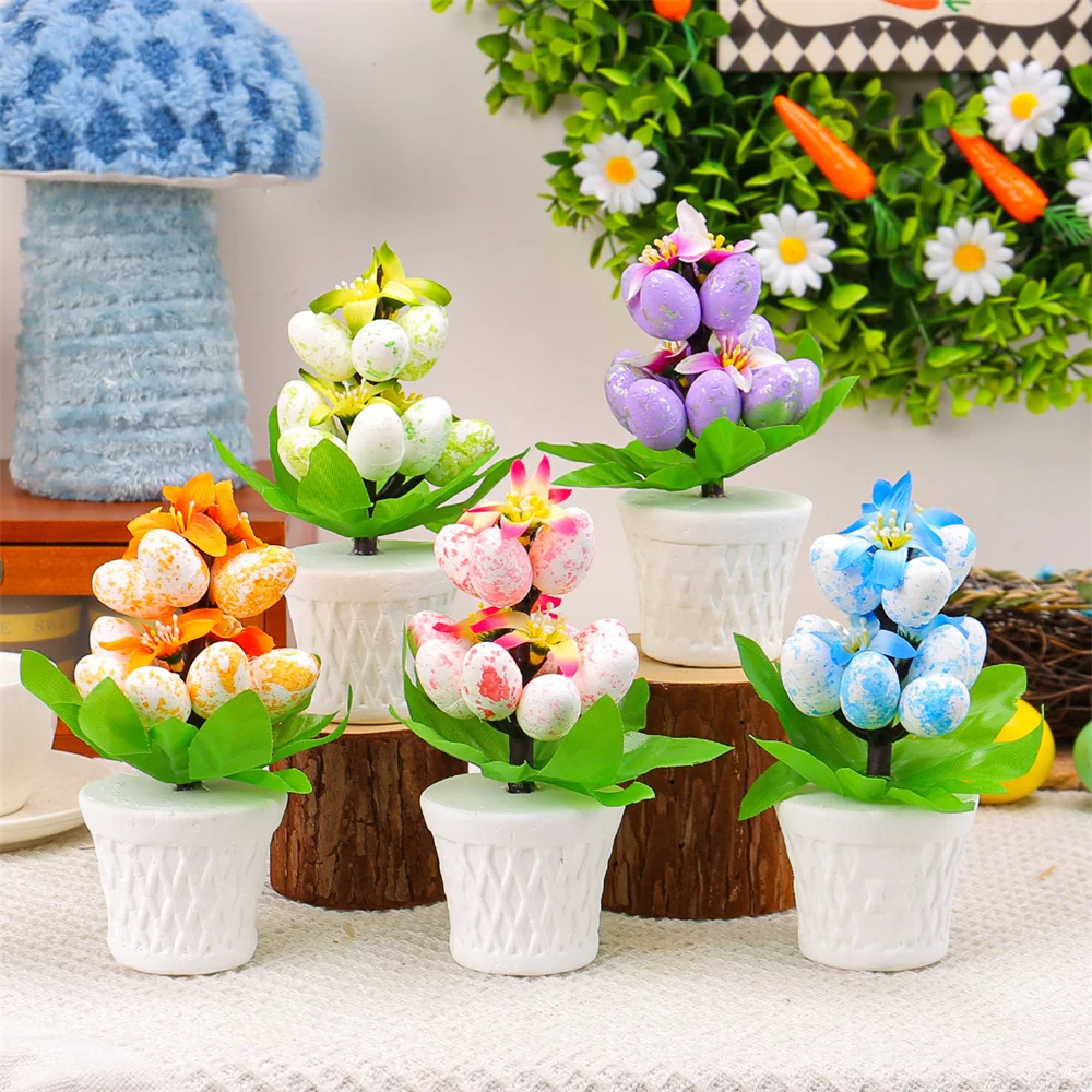 

Foam Artificial Eggs Decorative New Spotted Egg Tree Artificial Easter Egg for Home Decoration