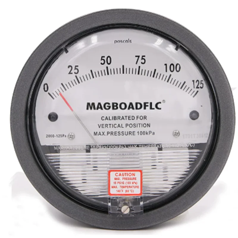 TE2000 High Precision Micro Differential Pressure Gauge 60Pa for HVAC Ventilation and Dust Collection Recommend0-60pa