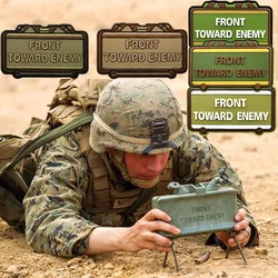 New Design English Word Rubber Patch, FRONT TOWARD ENEMY Armband Embroidered Cloth Attached Morale Backpack Armband