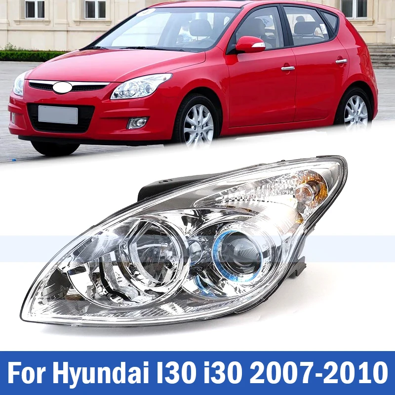 For Hyundai I30 i30 2007-2010  Manual Adjustment Headlight Head Light Lamp Front Bumper Headlight Headlamp