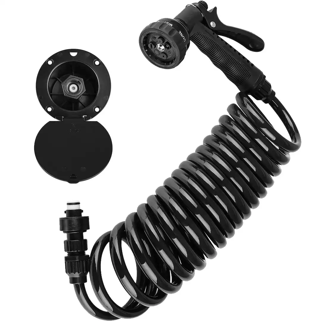 

Смеситель Dura DF-SA188-BK Rv Exterior Quick Connect Spray Dock Kit-черный