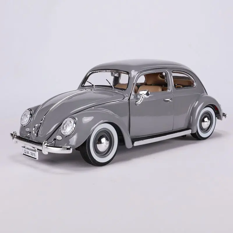 1:18 Volkswagen1955 Kafer-Beetle Car Diecast Model Bburago Original Edition Alloy Luxury Vehicle Toys Collection Ornaments Gift