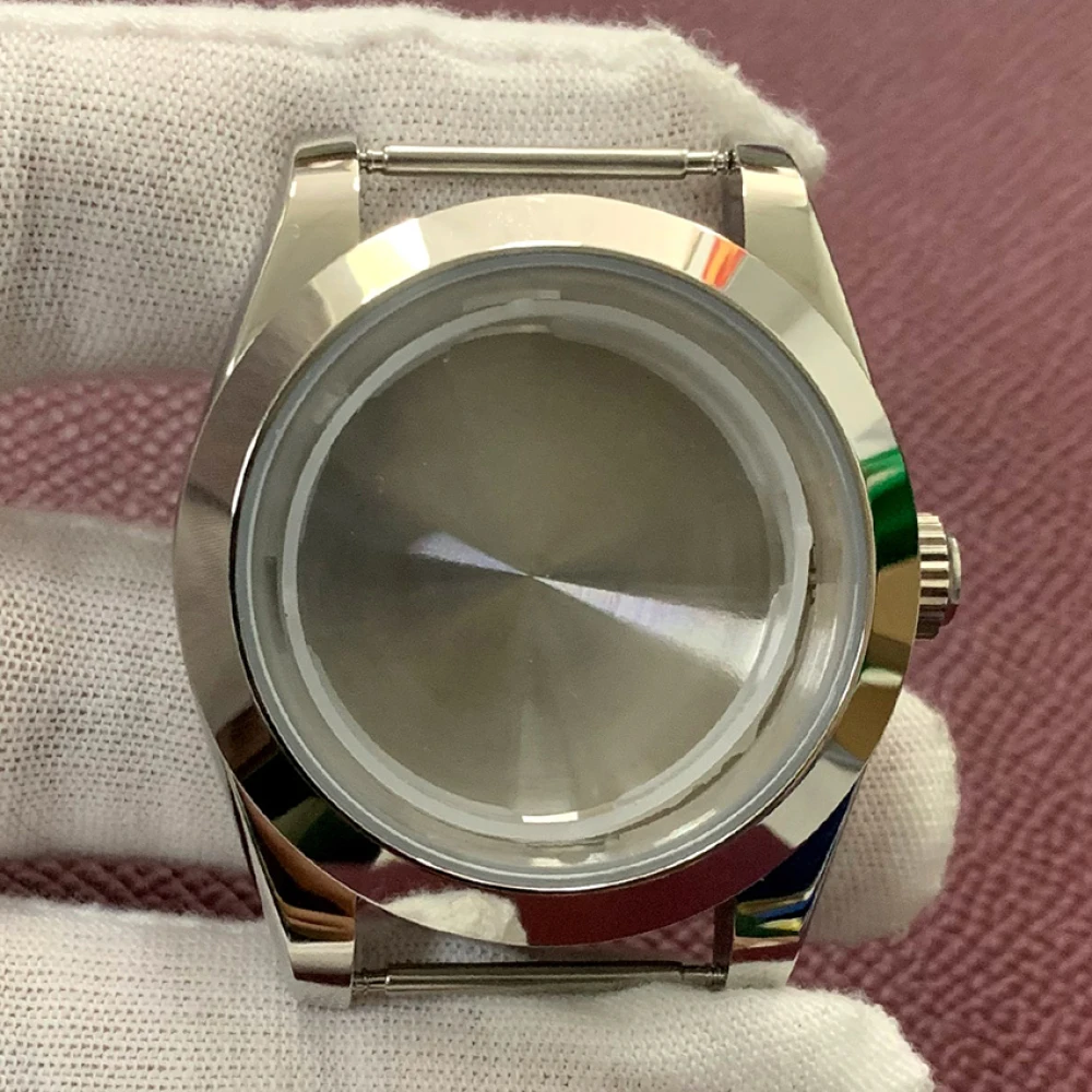

Stainless Steel Polished Watch Case 39mm, Sapphire Mirror Case, for Miyota 8215/Mingzhu 2813 3804/ETA2836 Movement Watch Shell
