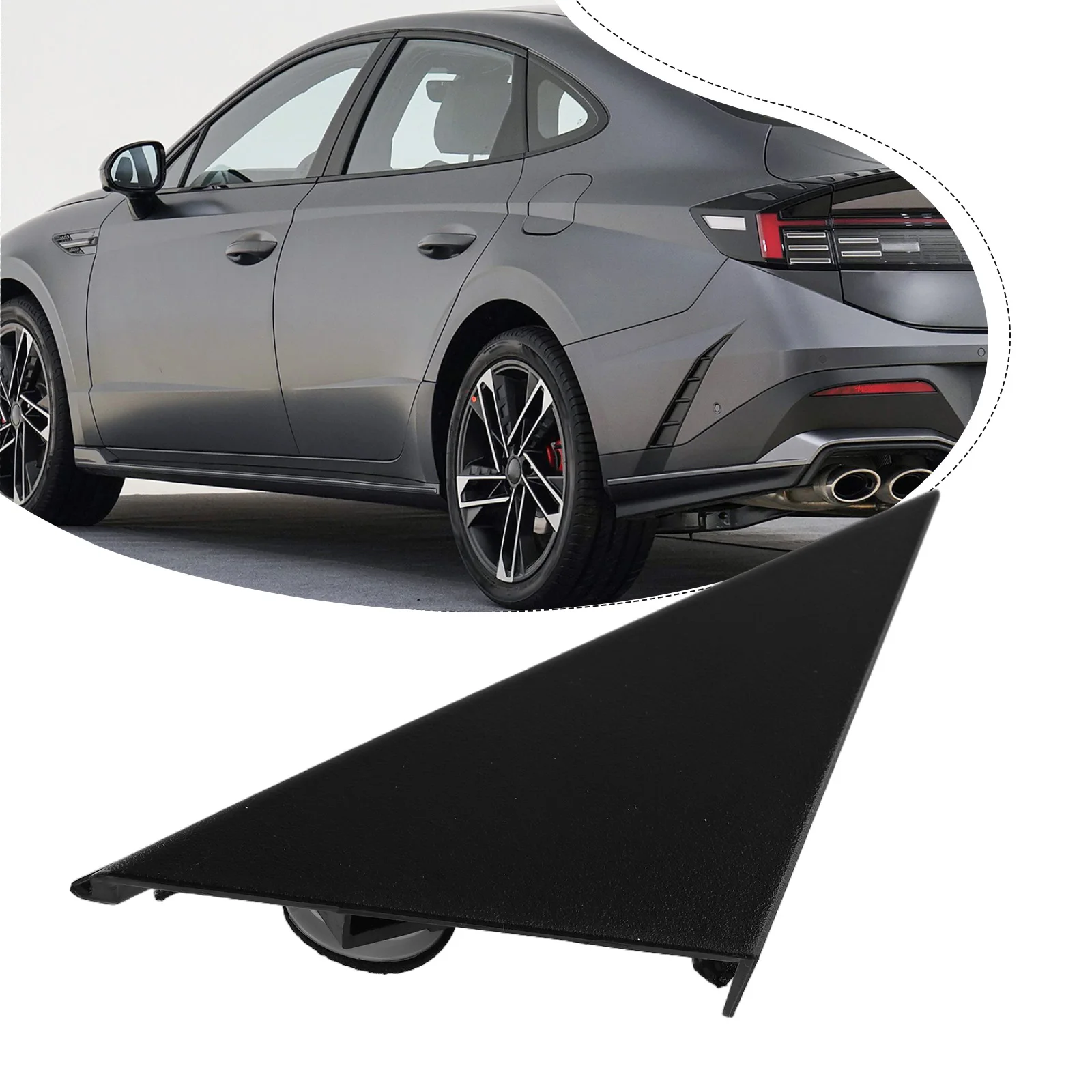 Mirror Pillar Trim Molding Left Side for Hyundai For Kona 2018 through 2023 ABS Built Replacement Part Matching 86180-J9000