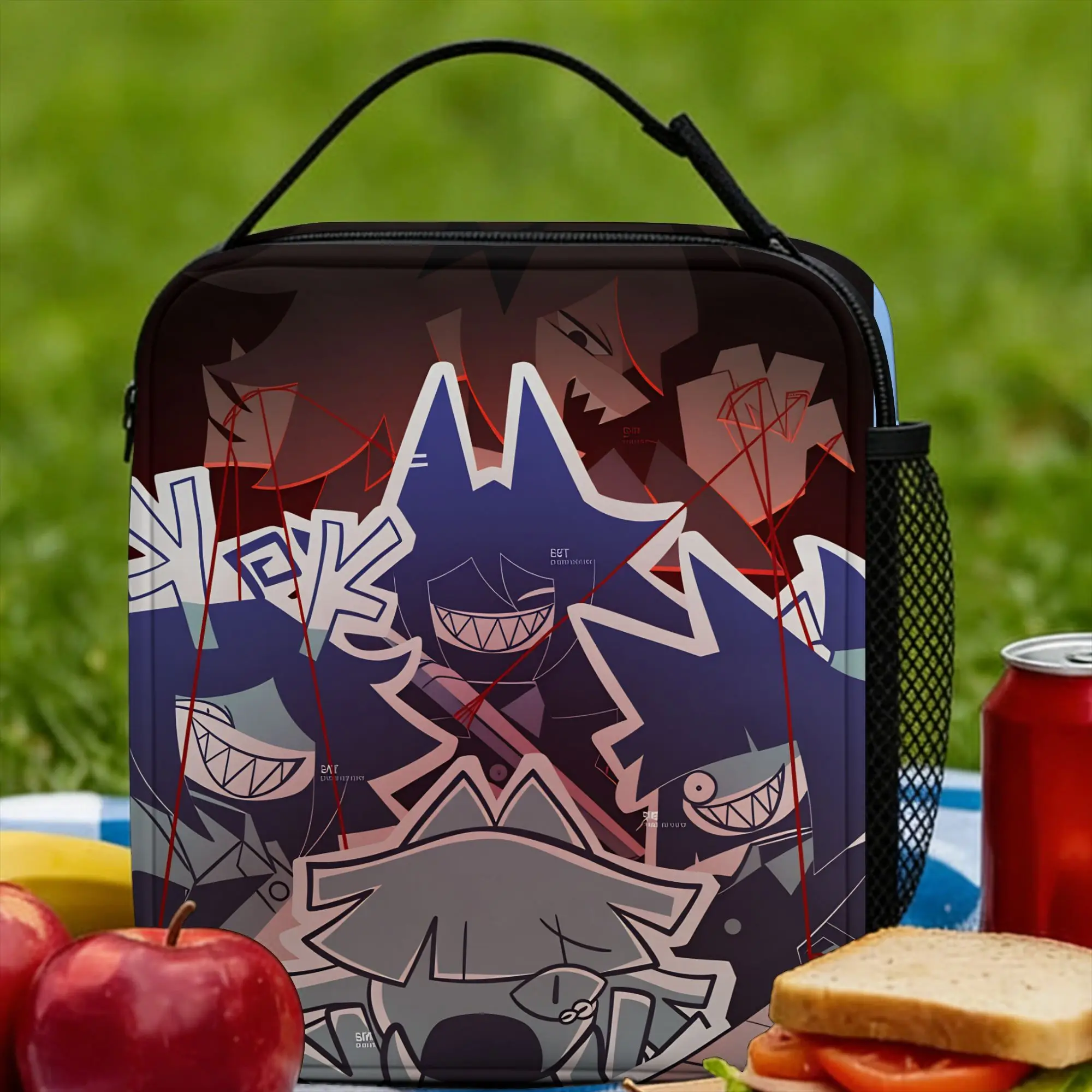 Fundamental Paper Education Lunch Bag For Men  Print Lunch Box Fun Picnic Cooler Bag Portable Insulated Oxford Tote Food Bags
