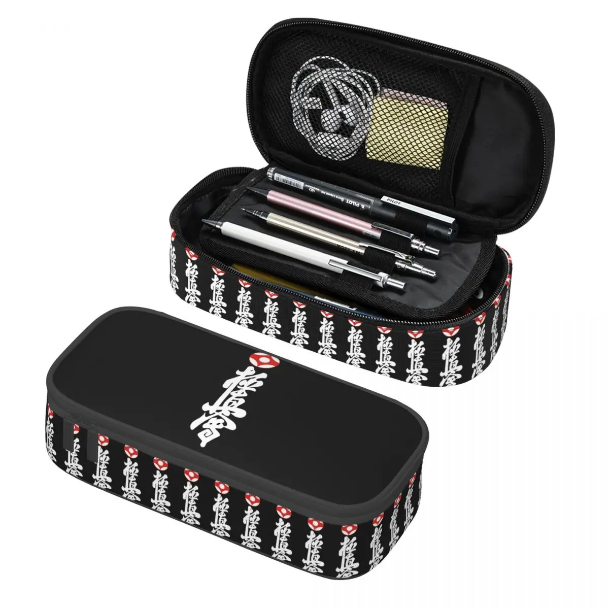 

Kyokushin Karate Martial Arts Pencil Case Pencil Pouch Storage Stationery Supplies Large Storage Pen Box Pencil Bag for Kids