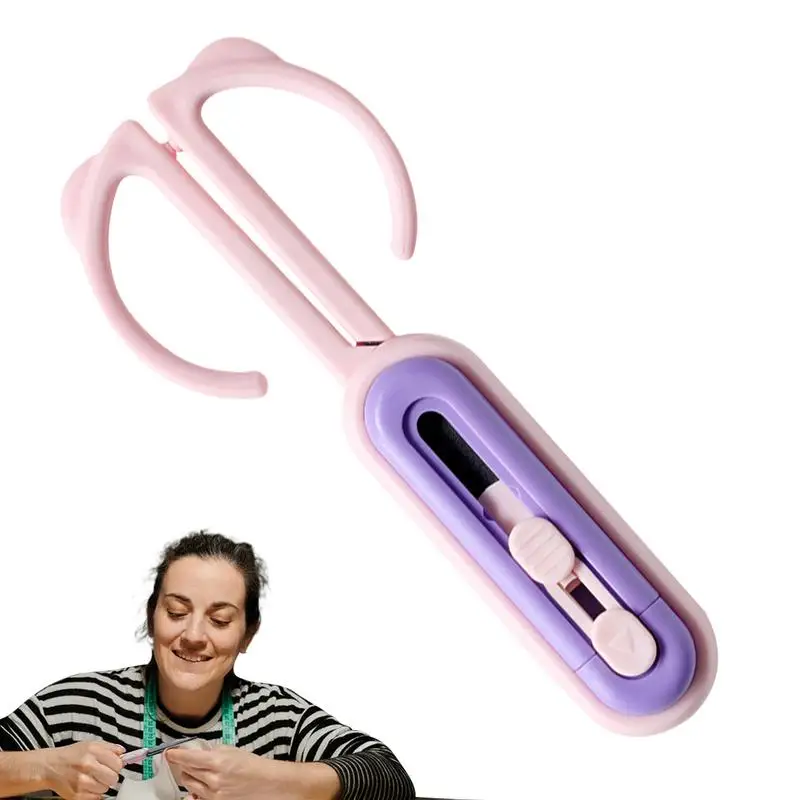 Draagbare schaar Intrekbare doossnijder 2-in-1 Ergonomische antislipschaar Lichtgewicht intrekbare doossnijder Draagbare gadget