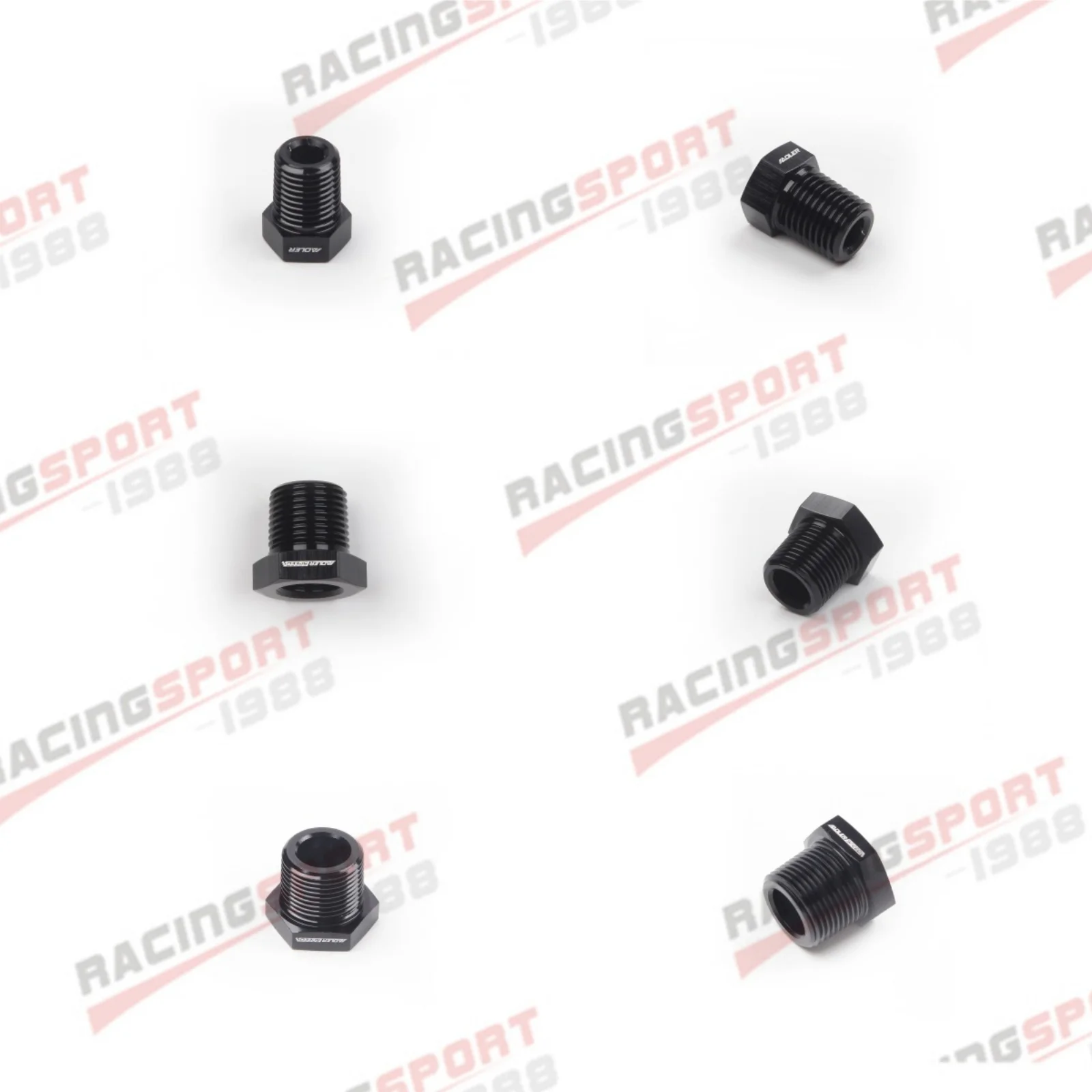 

2PCS Aluminum 1/4'' 3/8" 1/2" 3/4" NPT Male To 1/8'' 1/4'' NPT Female Fitting Adapter