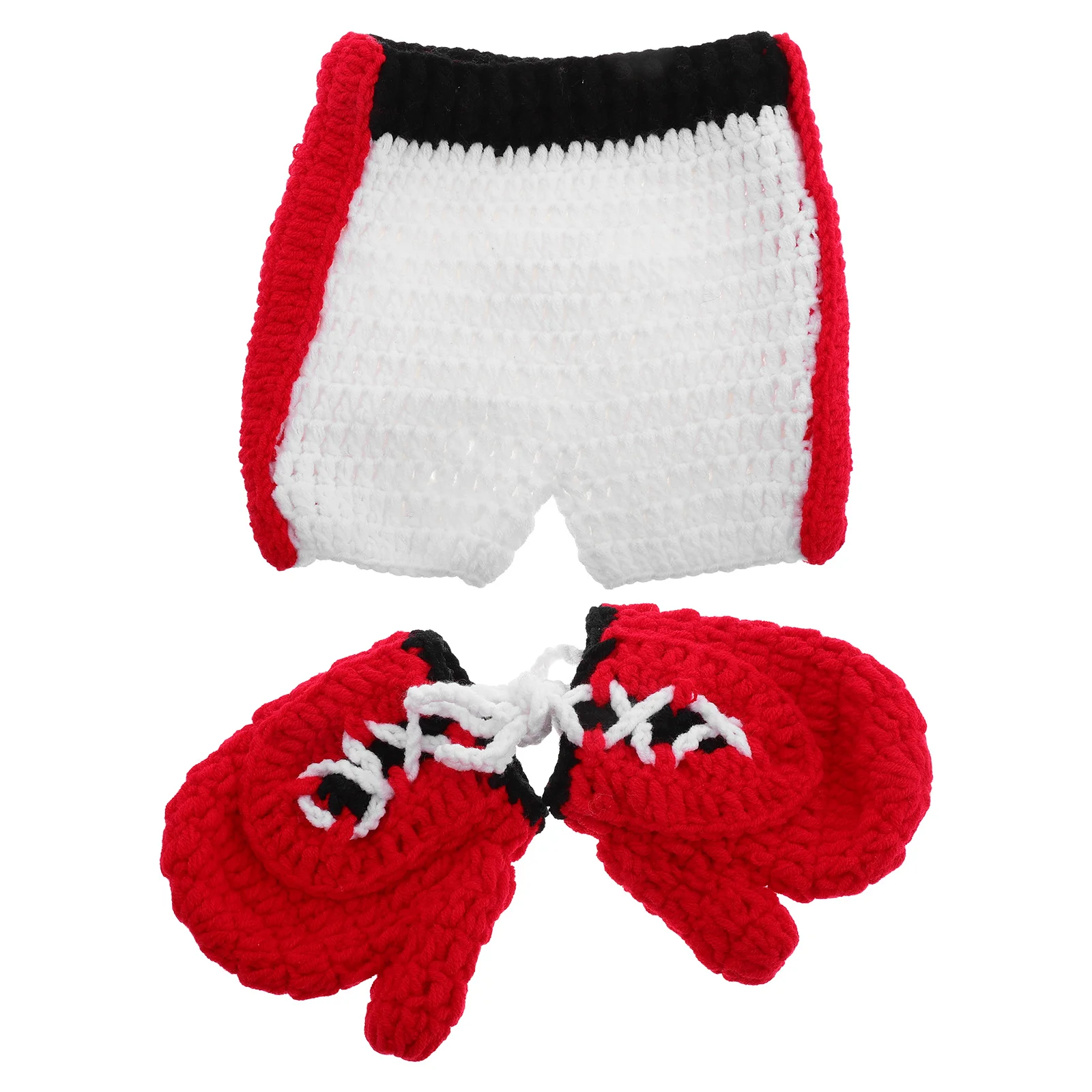 

1Set Newborn Boxing Outfit Photography Costume for Babies Soft Infant Wear Ideal for Newborn Photo Shoots and Keepsake Memories