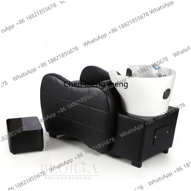 z10Hair flushing semi-reclining type with foot pedal deep basin fashion beauty salon punch bed