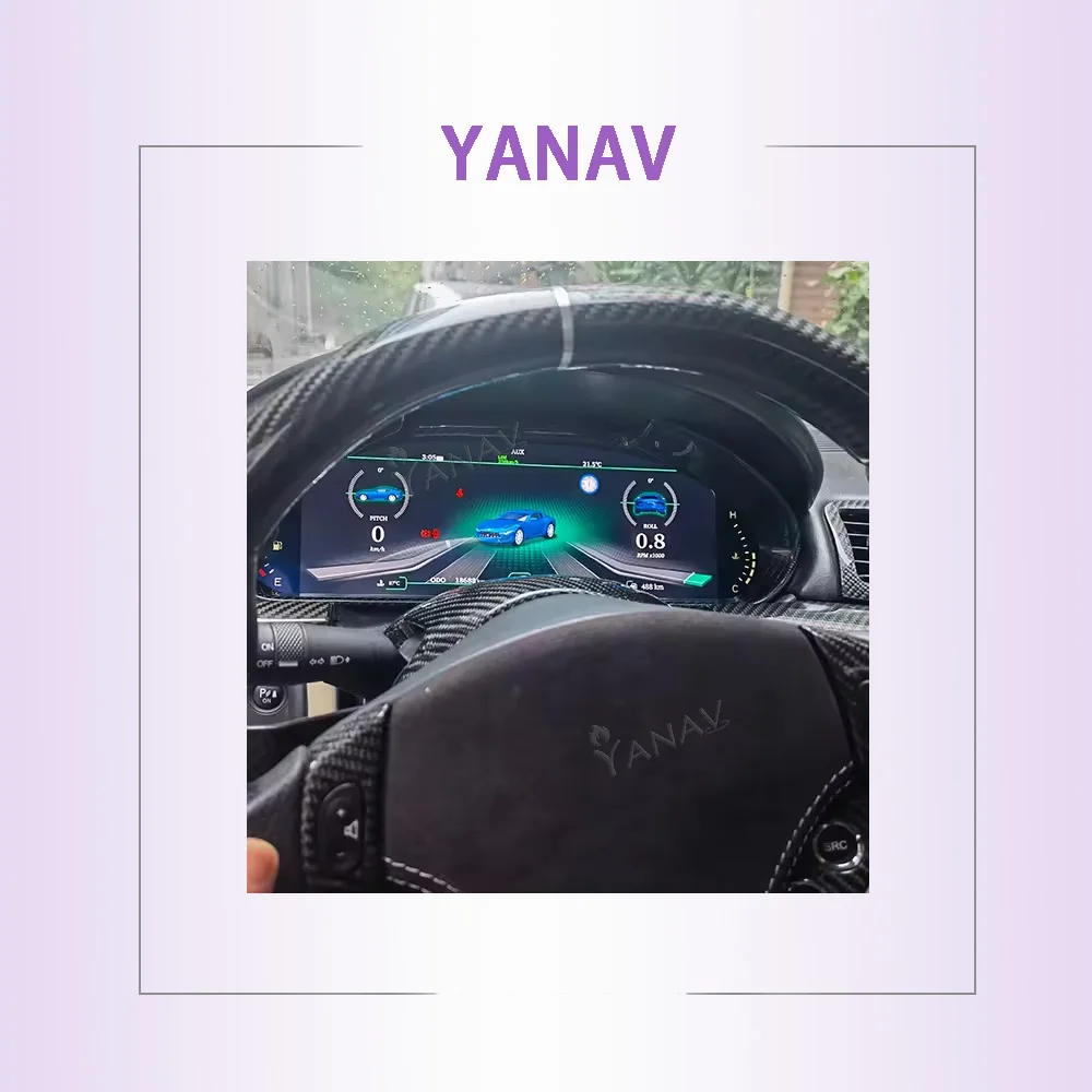 

Linux Virtual Instrument CockPit LCD Dashboard Meter Panel Digital Cluster for Maserati GC Granturismo GT 2007-2020