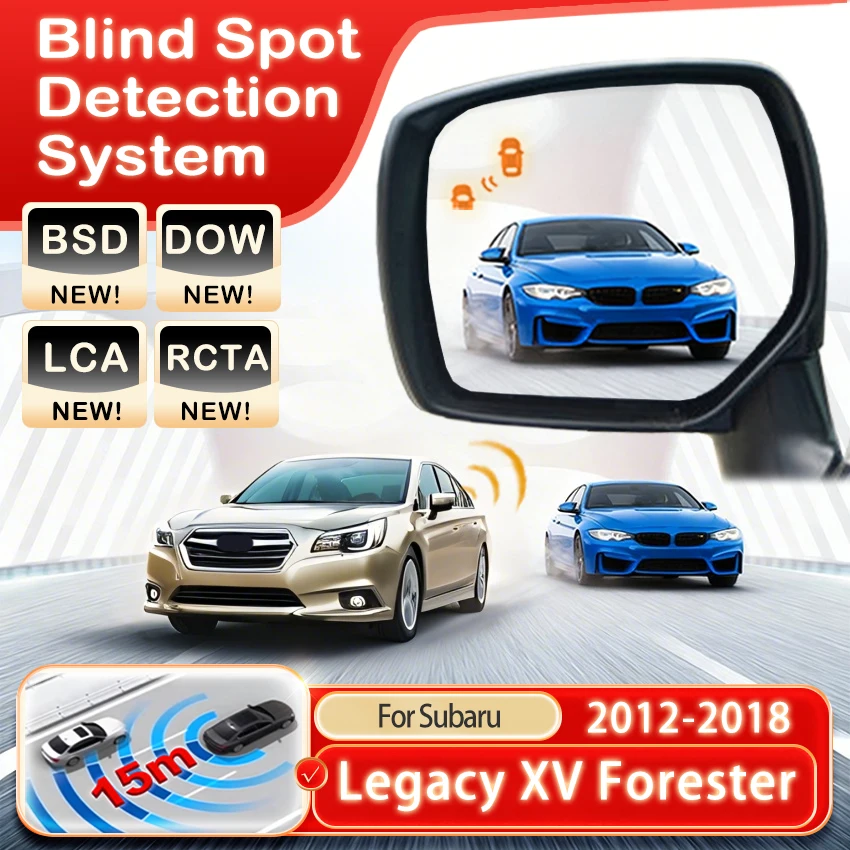 For Subaru Legacy XV Forester Outback 2012-2014 2015 2016 2017 2018 Car Alarm Radar Blind Spot Monitoring System BSD BSA BSM